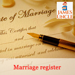 Marriage register Mrs. Gouri Dutta Ghosh in Malda